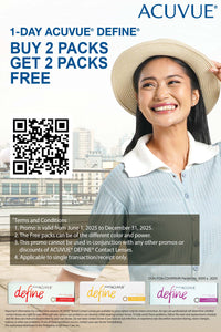 ACUVUE 1-DAY DEFINE COLORED CONTACT LENSES